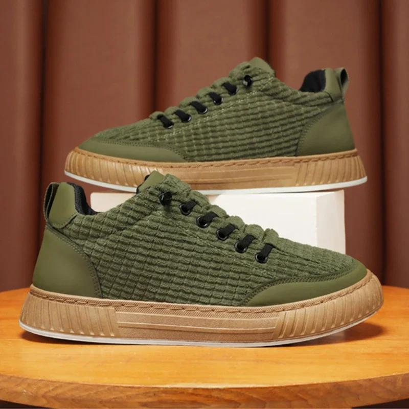 Autumn Canvas Shoes for Men Fashion Men Casual Shoes Comfortable Breathable Male Flats New Outdoor Versatile Men's Leisure Shoes