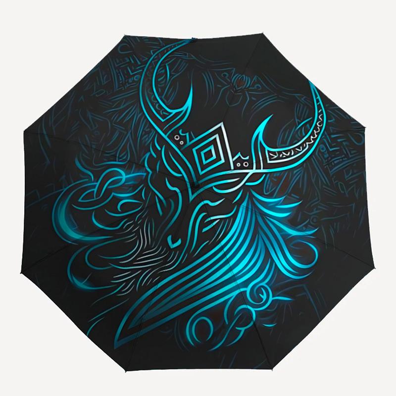 

1pc Warcraft Automatic Open/Close Umbrella, Portable 3-Fold Compact Umbrella for Men & Women, Perfect Gift for Birthday146