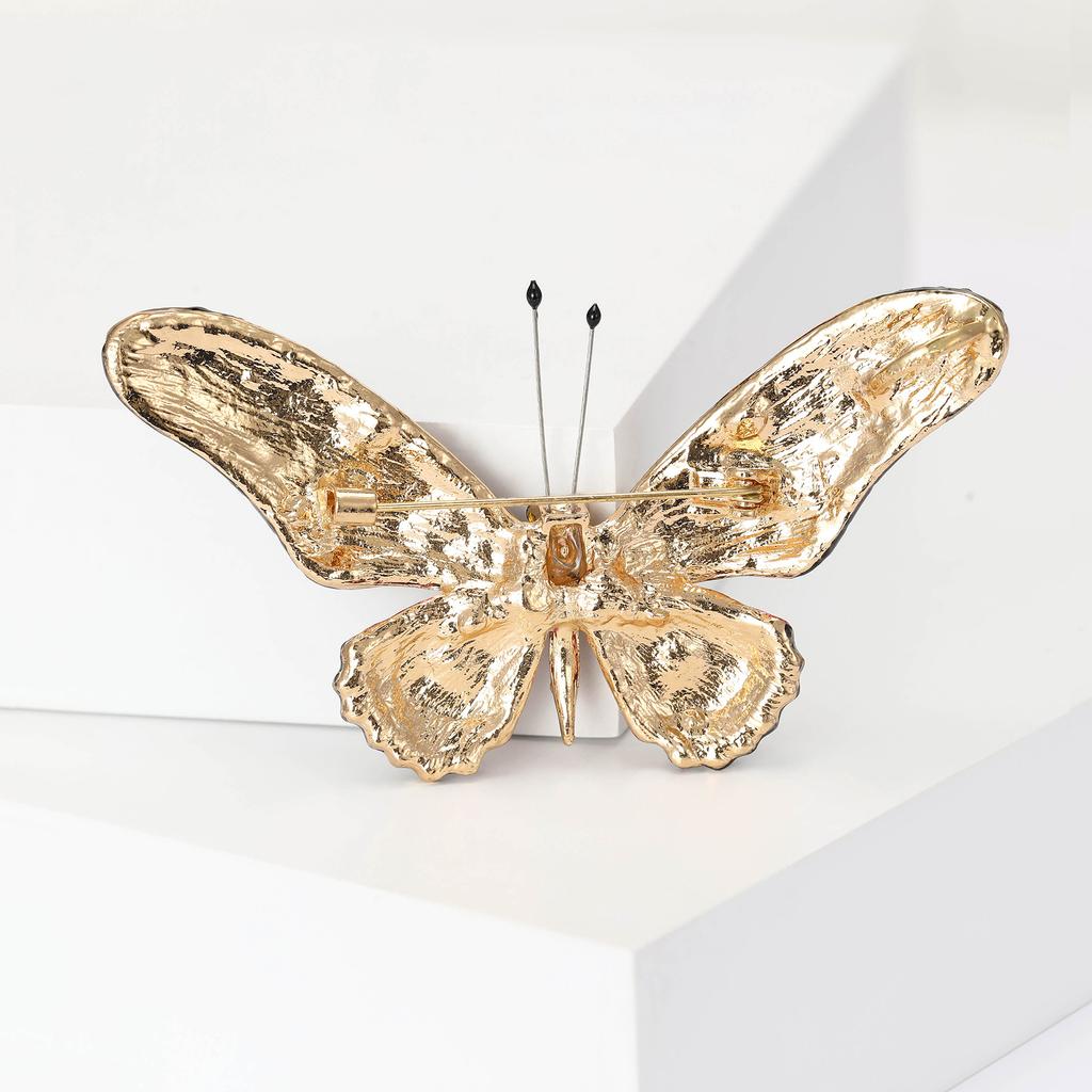 Creative And Simple Fashion Corsage, Alloy Rhinestone Butterfly Brooch, Clothing Accessories Pin Collar Pin