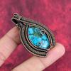 Tibetan turquoise pendant copper wire wrapped jewelry gemstone handmade pendant copper wire wrap pendant latest design jewelry gifts for her
