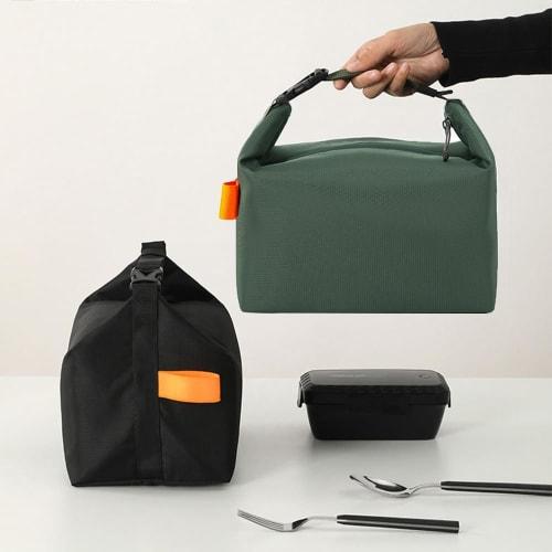 Large Capacity Insulated Lunch Bag for Lunchboxes, Thermos Compatible, Waterproof and Oil-Resistant Oxford Cloth, Soft Cooler Function, Snap Button Cl