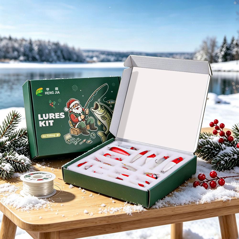 Fishing Tackle Lures Kit Box Fishing with VIB Soft Baits Frogs Minnows Swimbait Fishing Man Gifts for Christmas