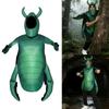 Grønn Bille Kostyme Bille Jumpsuits Cap Insekt Halloween Kostymer for Cosplay Utkledning Fest