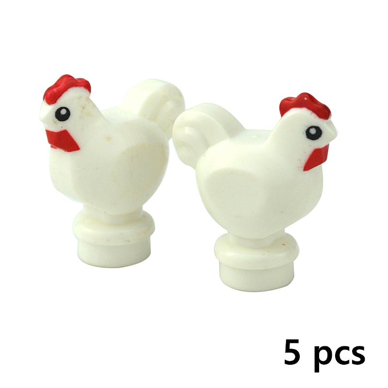 MOC City Animal Brick Building Blocks Creative Pet Zoo Dog Duck Tortoise Penguin Cat Pig Eggs Bird Rabbit DIY Model Toys For Kid