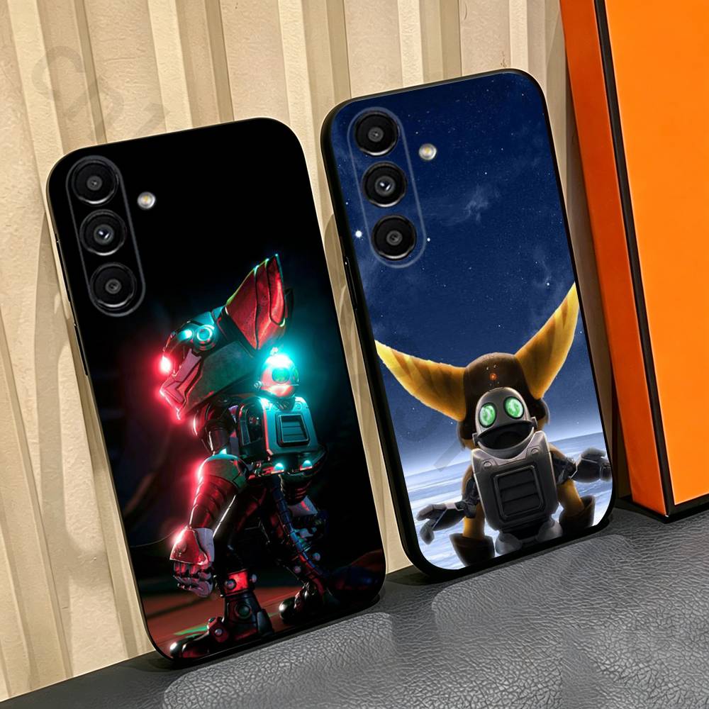R-Ratchet Clank Handyhülle Für Samsung Galaxy A13,A21s,A22,A31,A32,A52,A53,A71,A80,Weiche Schwarze Hülle