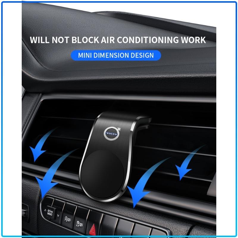 1Pcs Car Magnetic L-shaped Car Dedicated GPS Phone Holder For Volvo XC90 XC60 XC70 XC40 V90 V60 V40 C70 C30 S80