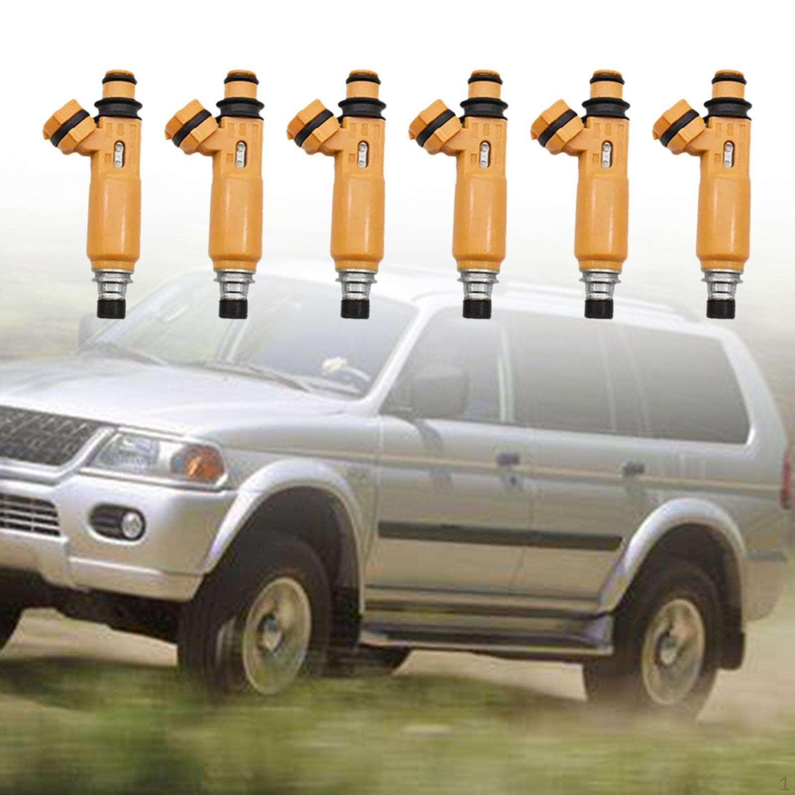 

6 шт. топливных инжекторов для замены Mitsubishi Montero Sport 3.5L 1998-2004