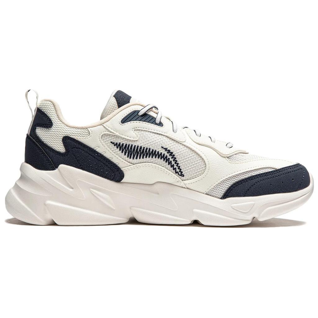 Li Ning Cloud Sea Versatile Retro Dad Shoes Thick Sole Height Increasing Shock Absorption Non-Slip Wear-Resistant Support Casual Shoes AGCT427-4