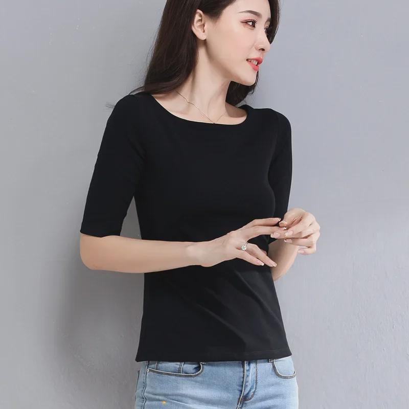 Women's Slim Fit Half-Sleeve T-Shirts - Perfect for Spring & Autumn, Ideal As Innerwear.