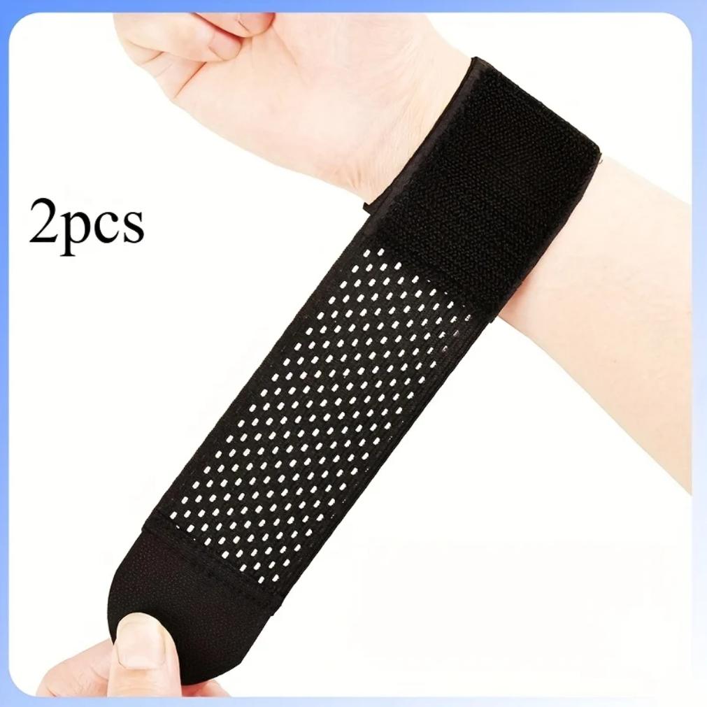 2pcs Wrist Support Straps Ultra-Thin Compression Support Straps Soft High Elasticity Adjustable Comfort Suitable for Women 1