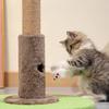 Cat Toy Realistic Coconut Tree Shape Scratching Post with Sisal Claw Grinding Column Hanging Balls Interactive Cat Scratcher
