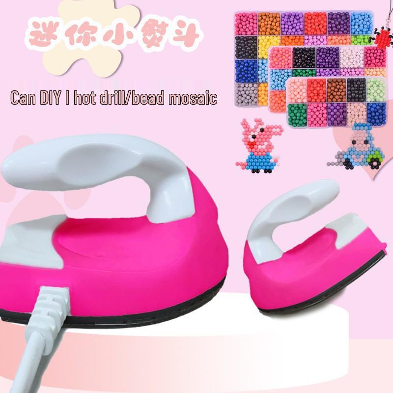 

Pin Bean DIY Mini Electric Iron for Heat Transfer Stickers & Doll Clothes Standard Size розы красного