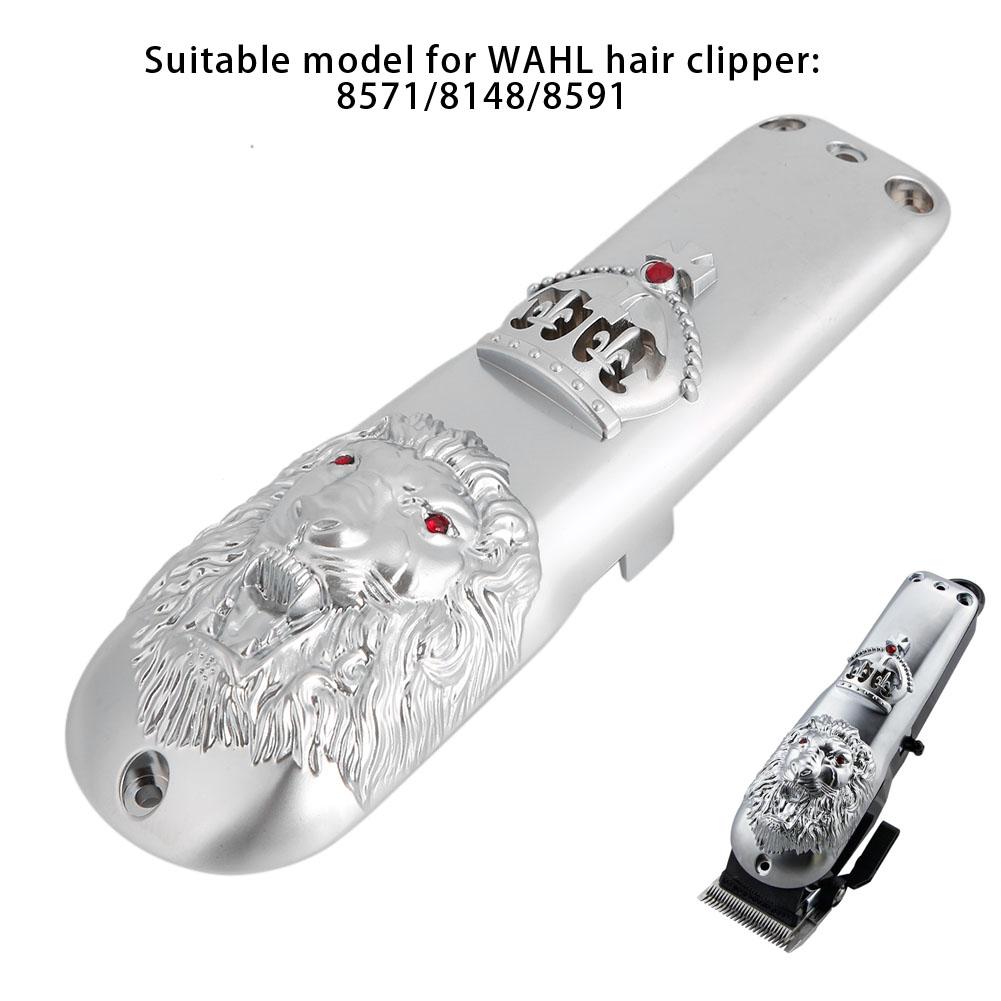 Capa Frontal para Máquina de Cortar Cabelo Profissional Cortador de Cabelo Elétrico Aparador Carcaça Protetora para Cabeça Animal WAHL Prata