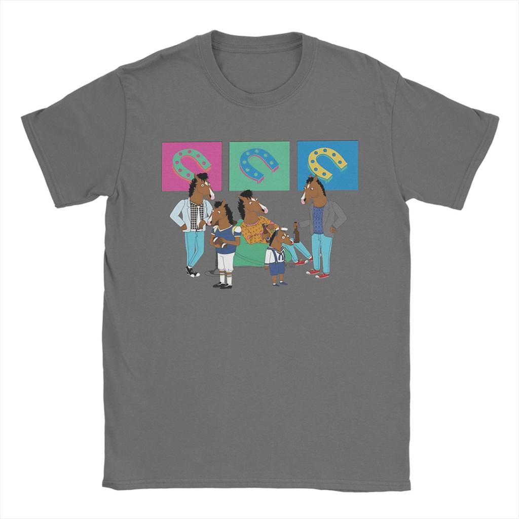 Retro Drama Comedy 90s Show Movie BoJacks HorseUnisexs TShirt Cotton Tees Round Collar Short Sleeve T Shirts Plus Size Clothes