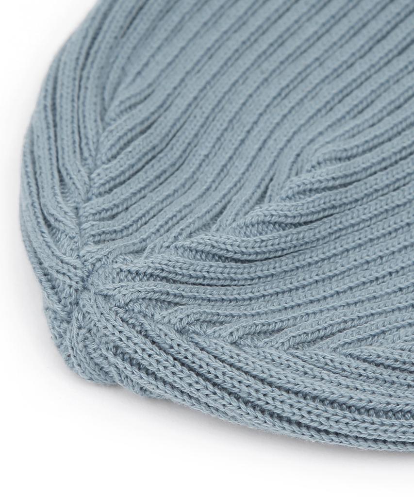 Eondeokeonteulol All-Season Thin Long Beanie Cotton Knit Unisex Logo Beanie Hat Beanie / Cross Box Logo / L Sky