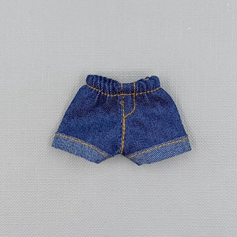 Handmade Jeans Shorts Outfits for 1/11 OB11 Doll/For 1/12 BJD Dolls Doll Accessories