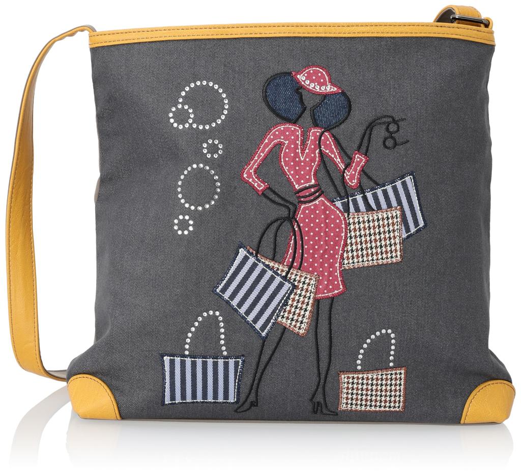 KFB Elsa Women's Shoulder Bag, Gray Beige
