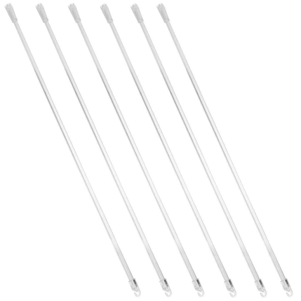6Pcs Vertical Blind Pull Rod Curtain Wand Replacement Accessory for Window Blinds Smooth Operation Heavy Duty Long Rod with