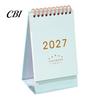 Large Desktop Calendar 2027 Desk Calendar, Standing Flip Minimalist Gold Foil Cover Daily Planner for Office Monthly Planner, Thick Paper Note Taking,