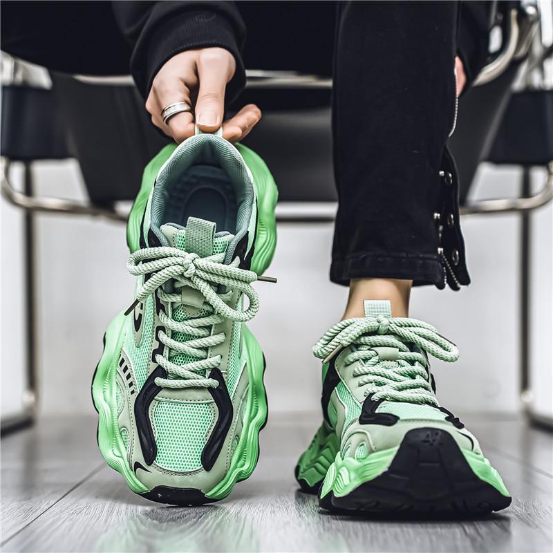 Big head and wide feet summer new mesh running sneakers dad shoes