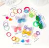 Luxurious Hair Accessory Set with Large Capacity Storage Hair Hair Colorful Hair Ties E&K726 555-Piece Case, Ties, Clips, Cute, Stylish,