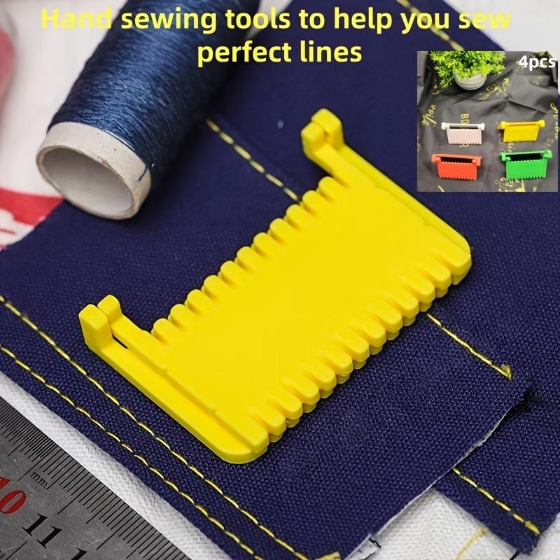 4PCS Hinged Sewing Clamps – Hand Sewing Helper for Perfect Lines,Ideal for Beginners &Housewives,Great Gift for Mothers,Partners
