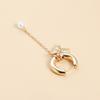 Trendy Wind Bird Retro Design Stud Earrings Geometric Asymmetrical Heart Earrings