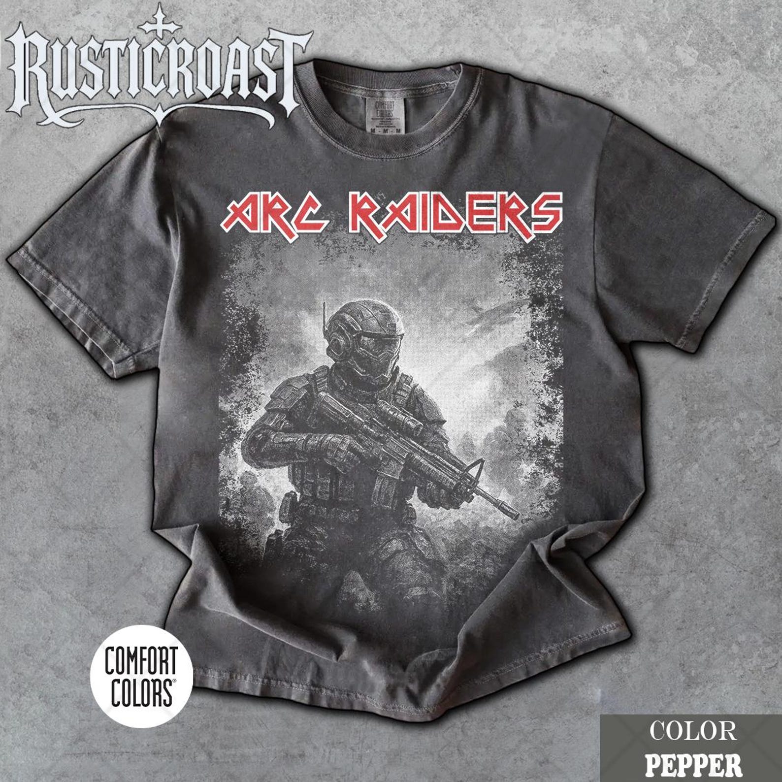 Limited Comfort Colors ARC Raiders, Vintage Distressed ARC Raiders Survival Evolved Fan T-Shirt, Gift For Women and Man Unisex T-Shirt S