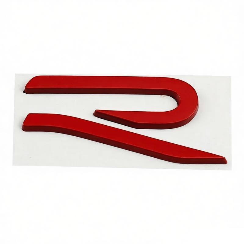 ear1 Metal for Volkswagen VW R Emblem Tiguan Bora GOLF POLO PASSAT CC T-CROSS Touran Jetta Arteon MK6 Car Grille Emblem Modification