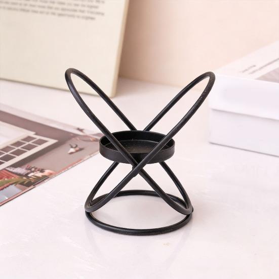 1/3/4/5-Candle Iron Candle Holder Decorative Tabletop Candlestick Holder Stand for Wedding Event Mantel Kitchen Dining Table Decor