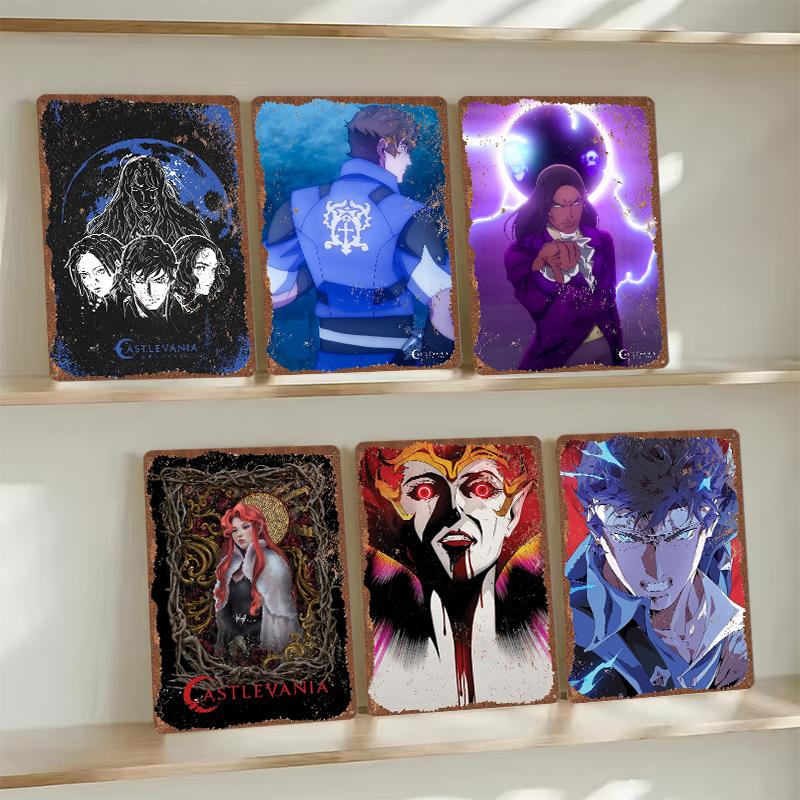 CastlevaniaS Tinplate Posters Customizable Wall Art Retro Vintage Metal Tin Signs for Gaming Room Decoration Aesthetic House