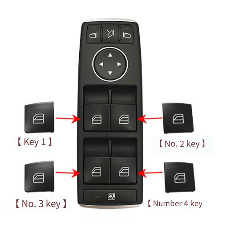 Car Window Lift Switch Repair Button Cover With Tools 2049058202 For C-CLASS W204 GLK X204 W212 W207 Parts No.4