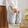 Couple Plush Cotton Slippers Fleece Lined Warm Indoor Home Men Women Fall Winter