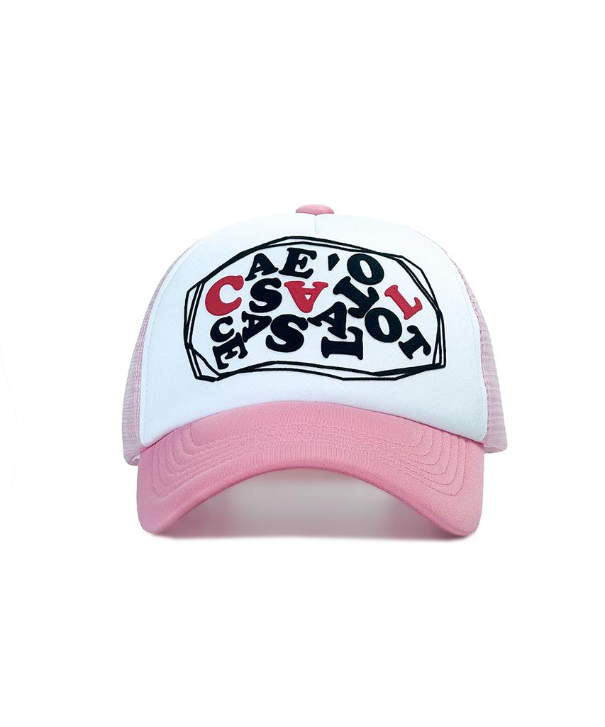 Keiseueolas Graphic Logo Trucker Cap - Pink