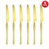 4/6/16/24pcs Stainless steel cutlery Small waist set Gold luxury cutlery Kitchen items include a knife, fork and spoon