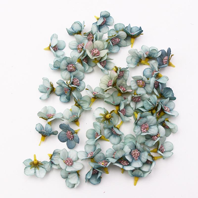 

2cm Mini Silk Daisy Heads - Multi-color Artificial Flowers for DIY Garland, Home, and Wedding Decor.