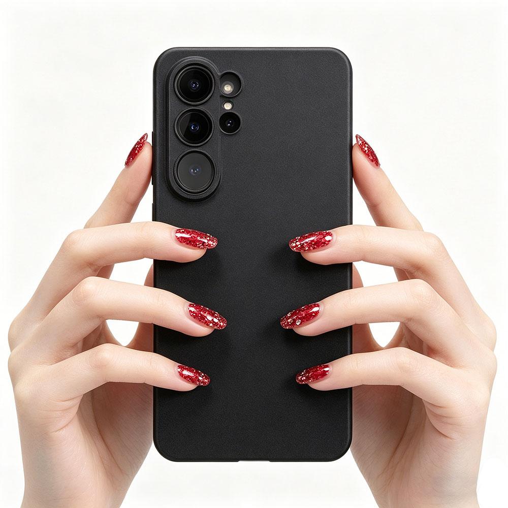 Matte Silicone Soft Case For For Samsung Galaxy S26 S25 Edge S24 S23 FE Ultra Plus Solid Black Ultra Thin Frosted TPU Shell S26Ultra Galaxy S26