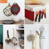 Transparent Hook Transparent Door Wall Hook Heavy Load Rack Kitchen Bathroom Towel Key Rack Sticky Hook for The Drill-Free Wall