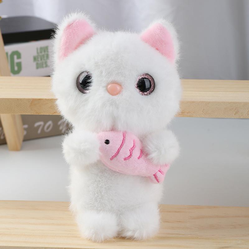 Plush Cat Keychain With Pp Cotton Filling For Bag Decor And Collectible Toy
