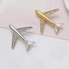 1 2Pcs Fashion Aircraft Brooch Pins for Men Cool Airplane Suit Corsage Gift for   Enthusiast Daily Wear