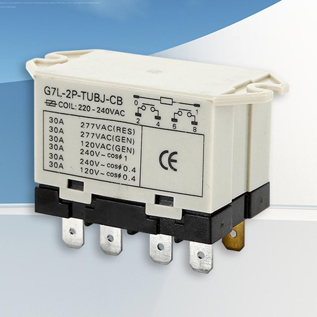 Upgrades Relay with Test Button Quick Connect Terminals Flame Resistant for HVAC Industrial Machinery & Lighting Control