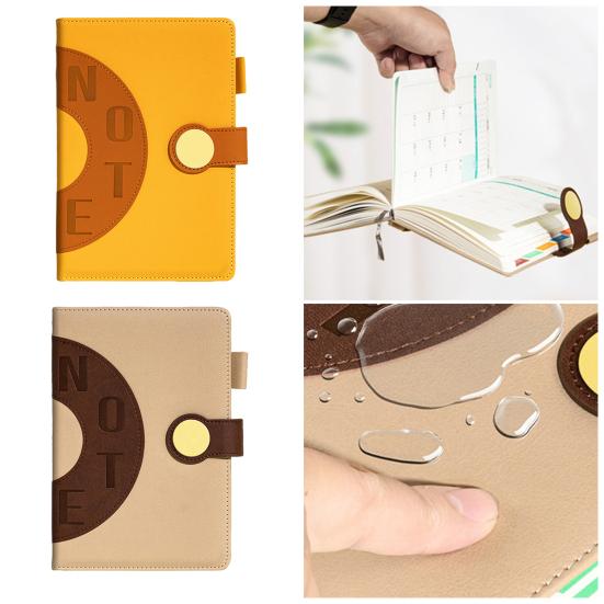 2026 Schedule Planner Notepad A5 Magnetic Closure Planner Color-Blocked Productivity Notebook with 12-Month Organizer