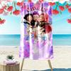 1pc Kpop Demon Hunters Beach Towel, Soft Beach Towel Suitable for Beach Swimming, Outdoor Camping and Traveling