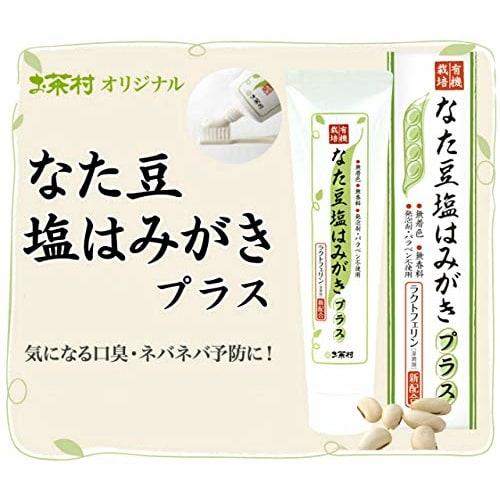 Ochamura Natamame Salt Toothpaste Plus, 100g, for Bad Breath, Gum Care, and Lactoferrin Toothpaste