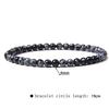 4mm Natural Agate Mini Energy Bracelet Women's Glossy Beads Semi-Precious Pulsera Jewellery Bracelet Bracelet