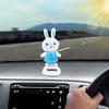 Solar Powered Swinging Toys ABS Animal Shape Cute Rabbit Solar Dancing Toy For Car Interior Dashboard Decor Desktop Ornament