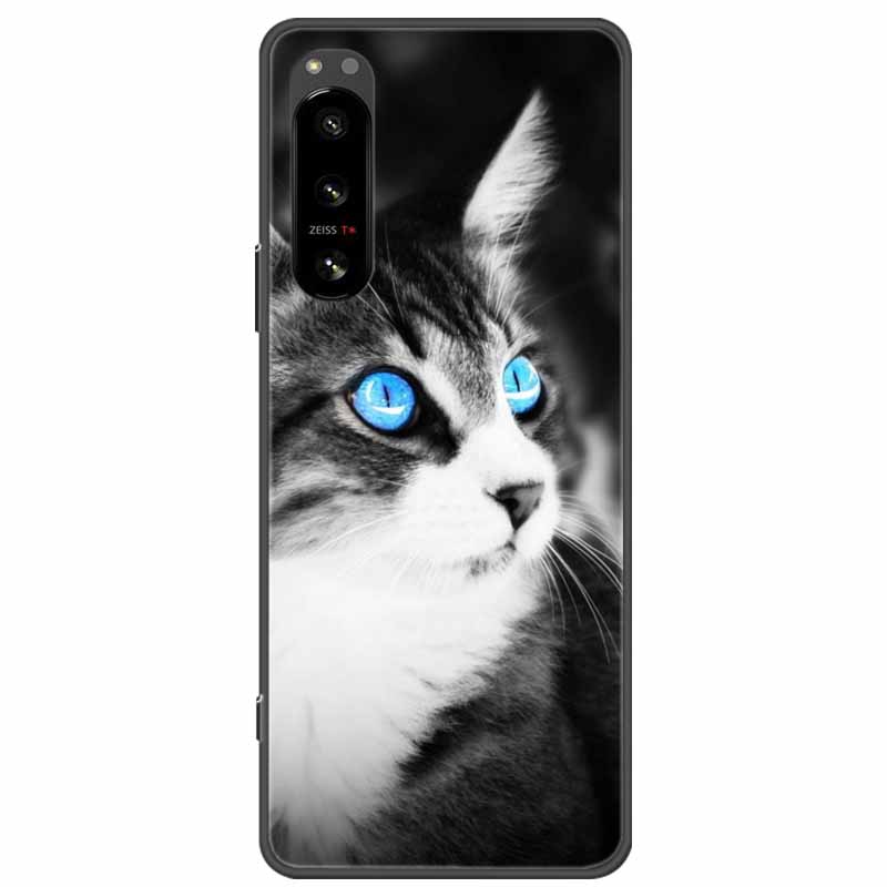 For Sony Xperia 5 III Case Soft TPU Cute Cats Silicone Protective Cover for Sony Xperia 5 II Phone Cases Xperia5 Cartoon Fundas