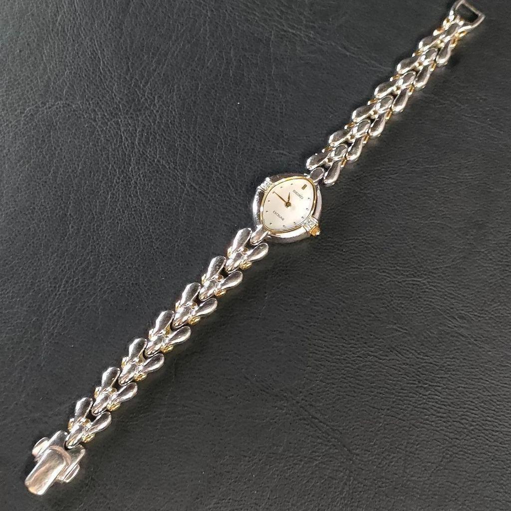 [USED] Seiko Exceline 1F21 White Diamond 2P