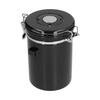 Stainless Steel Coffee Canisters with Calendar Wheel Exhaustable Coffee Jar for Home Coffee Shop