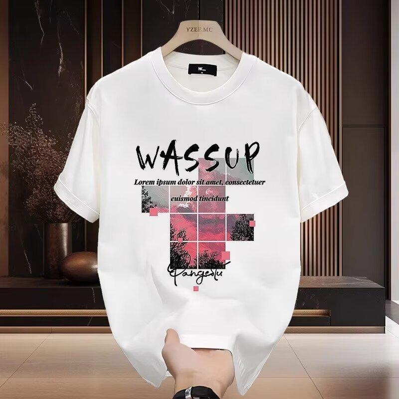 Summer 2025 New Short-sleeved T-shirt for Men with a Round Neck, Breathable and Versatile Casual Wear